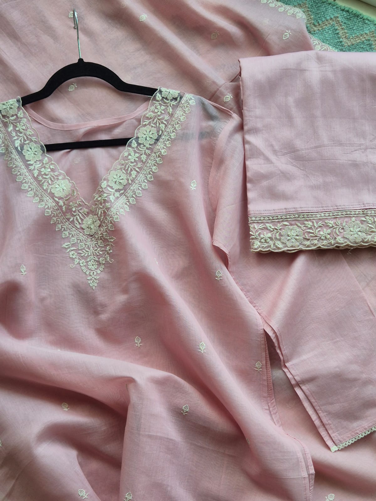 festive-pink-chanderi-3-piece-semi-stitched-suit-set