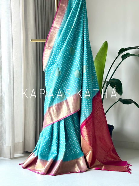 festive-silk-reverie-pure-bandhani-kanjivaram-silk-saree