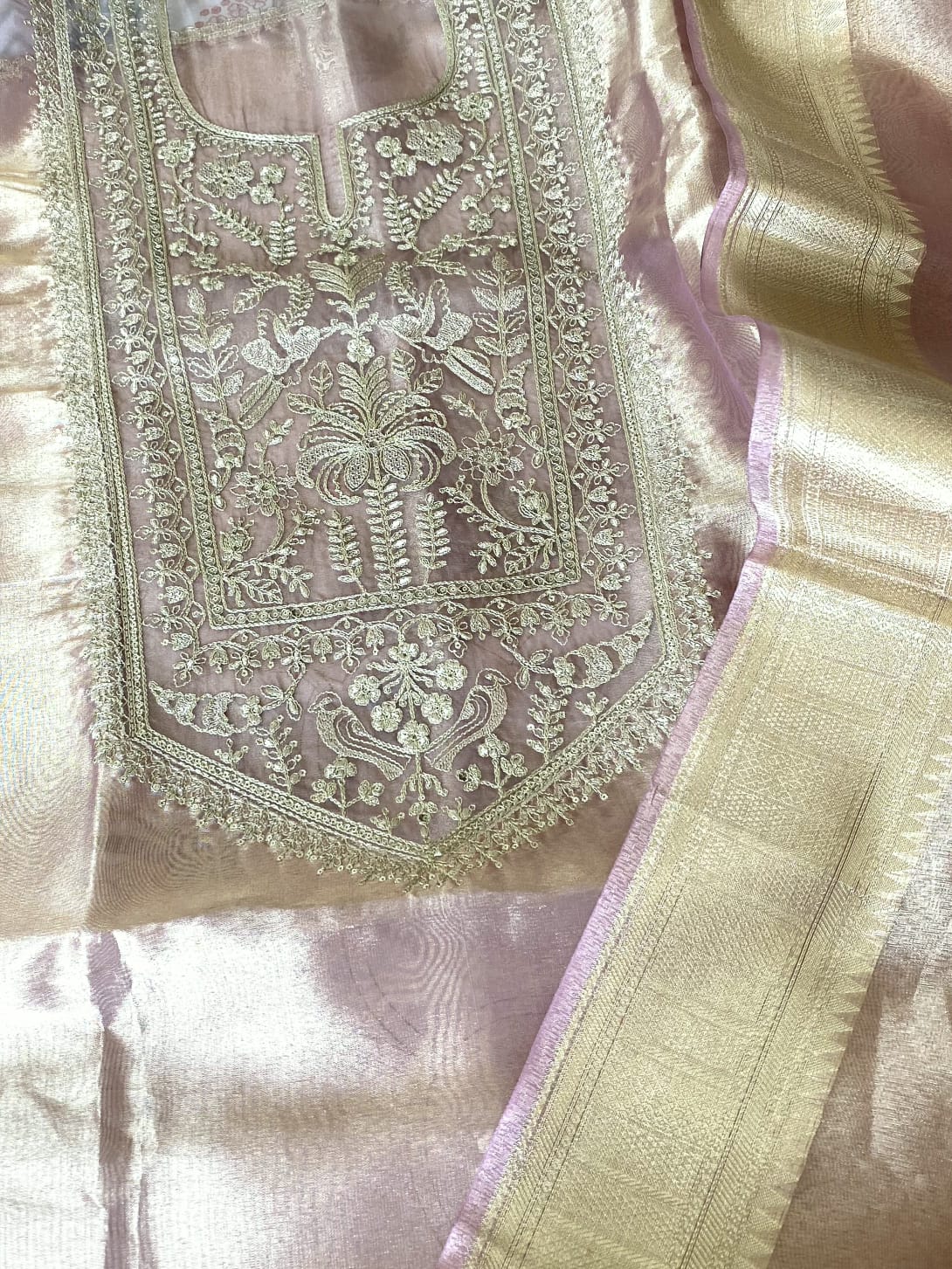 festive-tissue-embroidered-semi-stitched-suit-set-green_3