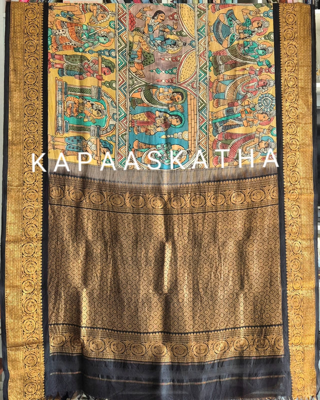 festive-vasant-luxe-kalamkari-kanjeevaram-silk-saree