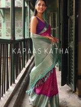 festive-zari-legacy-pure-bandhani-kanjivaram-silk-saree