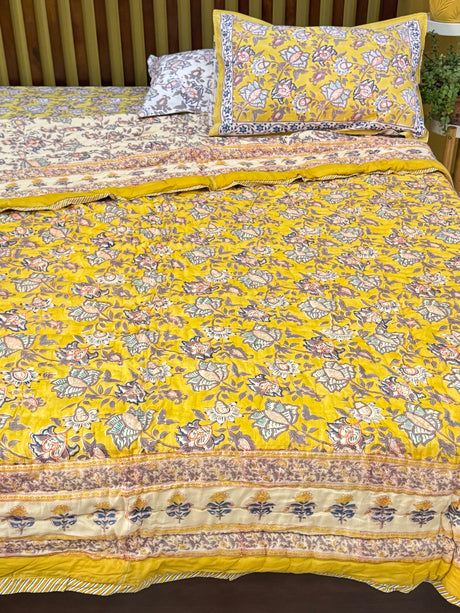 floral-medallion-mulmul-quilt-bedsheet-set