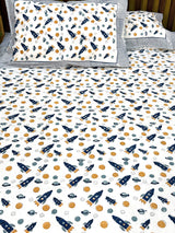 fitted-blue-space-theme-handblock-printed-kids-bedsheet
