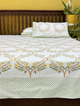 fitted-earthen-flora-handblock-print-pure-cotton-bedsheet