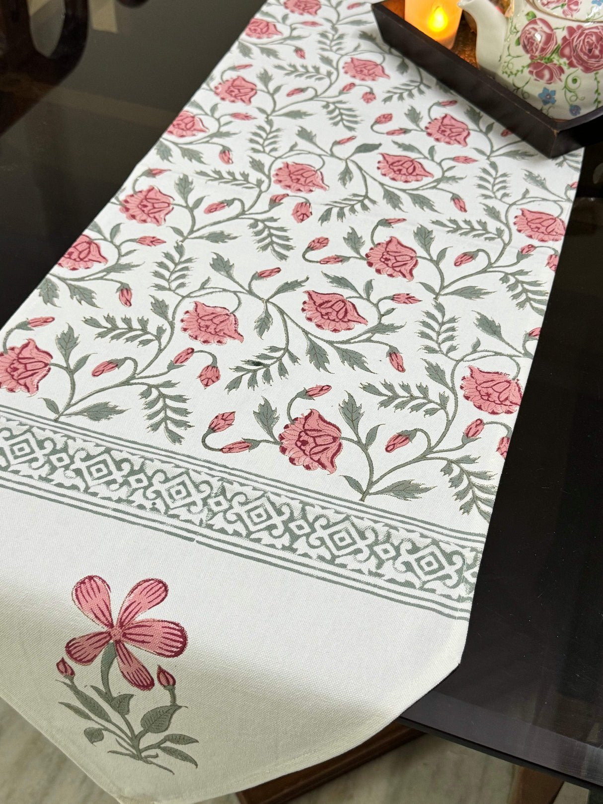 floral-blockprint-table-runner-close-up