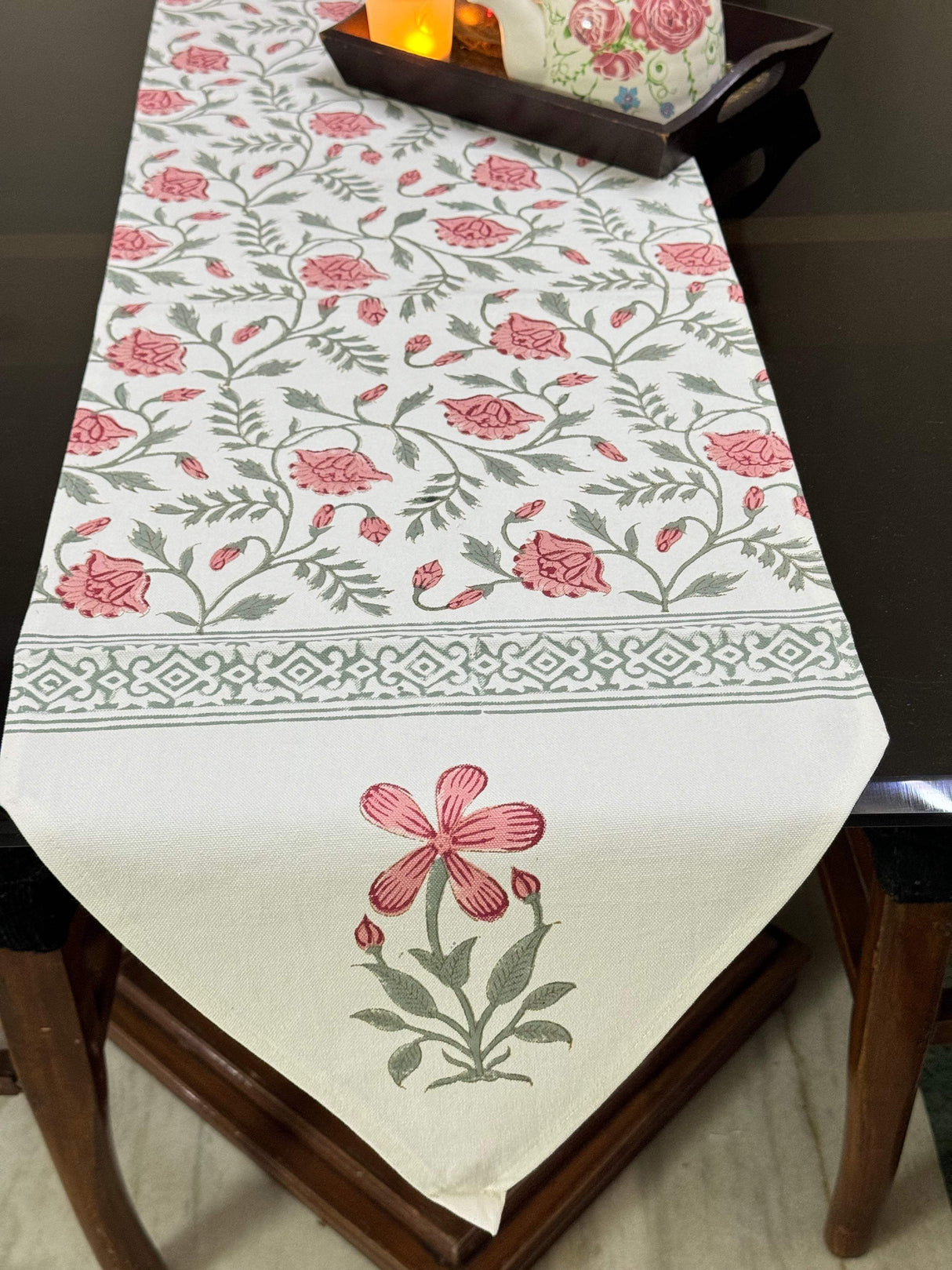 floral-blockprint-table-runner-full-view