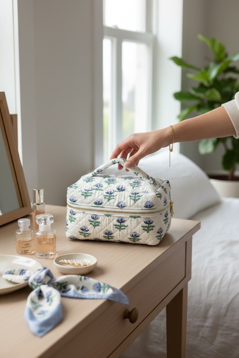 floral-cotton-makeup-organizer-with-quilted-design