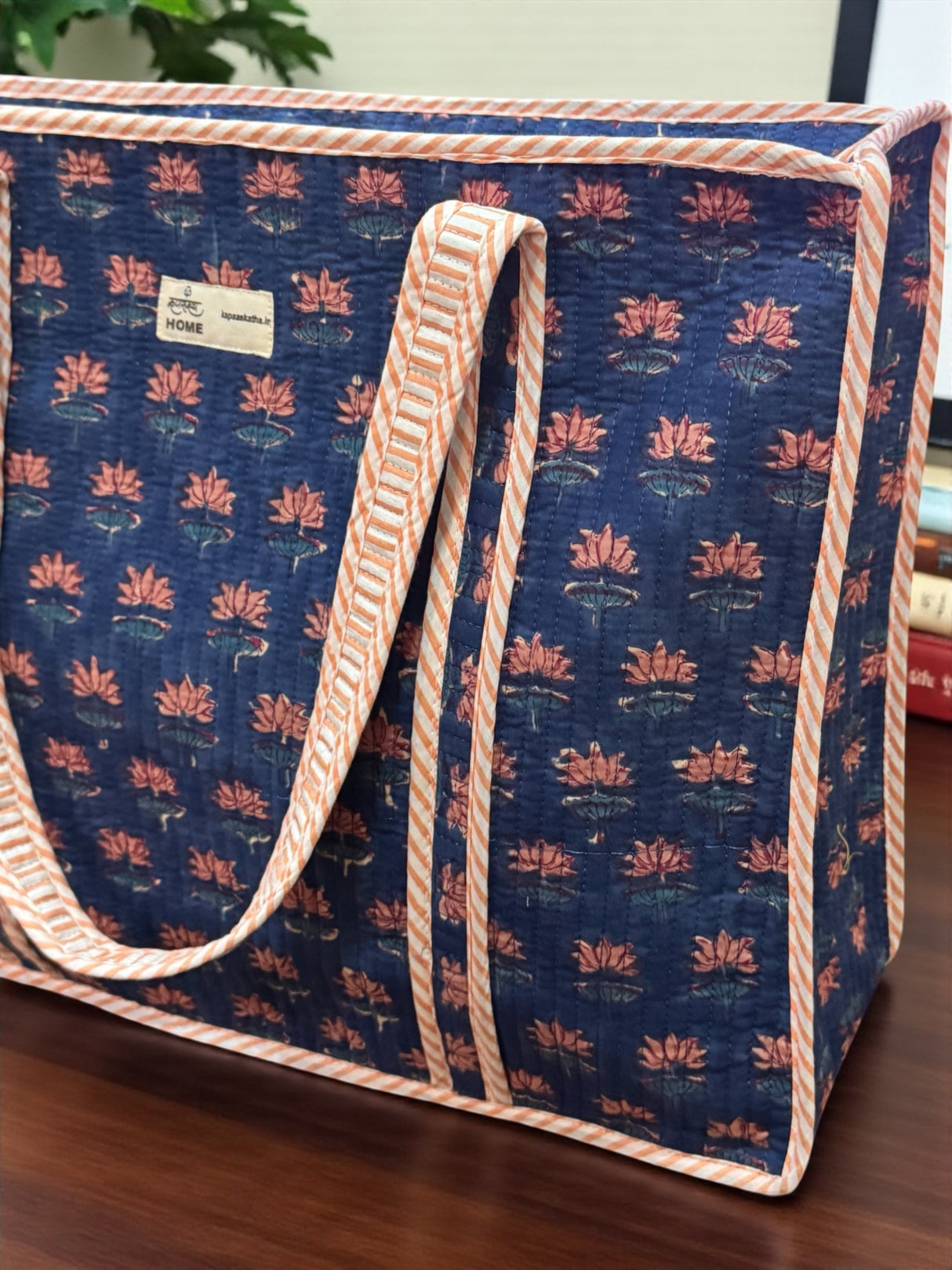 floral-elegant-blue-block-print-handcrafted-tote-bag