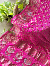 fuchsia-bloom-pure-banarsi-georgette-meenakari-bandhani-dupatta