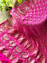 fuchsia-bloom-pure-banarsi-georgette-meenakari-bandhani-dupatta