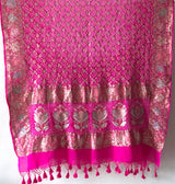 fuchsia-bloom-pure-banarsi-georgette-meenakari-bandhani-dupatta