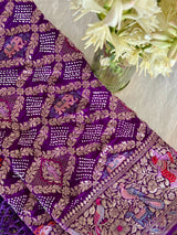 fuchsia-bloom-pure-banarsi-georgette-meenakari-bandhani-dupatta-violet