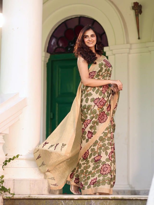 garden-of-grace-handloom-matka-silk-floral-kalamkari-saree