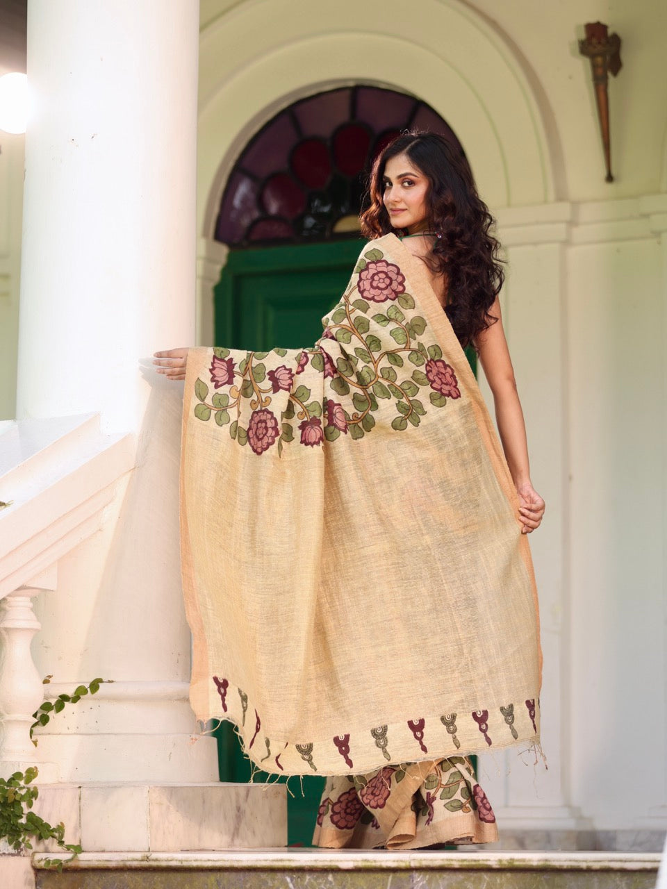 garden-of-grace-handloom-matka-silk-floral-kalamkari-saree