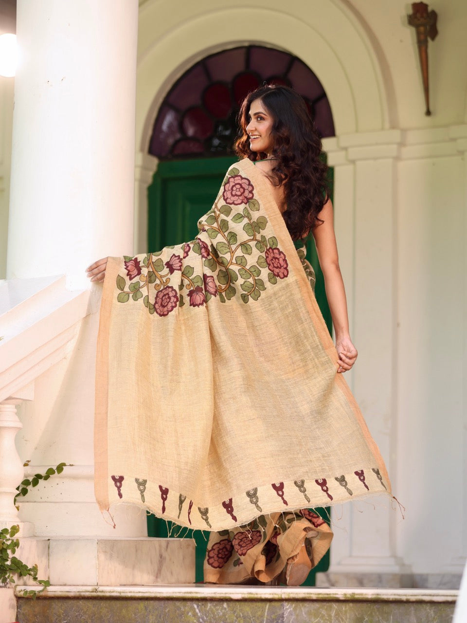 garden-of-grace-handloom-matka-silk-floral-kalamkari-saree