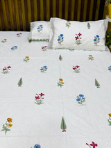 gilded-flora-pure-cotton-bedsheet-handblock