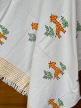 giraffe-theme-kids-soft-cotton-towel-side-view