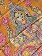 goddess-lakshmi-kanchipattu-kalamkari-dupatta