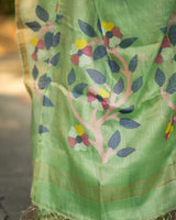 green-base-with-blue-leaves-handloom-tissue-silk-saree-with-jamdani-weaving