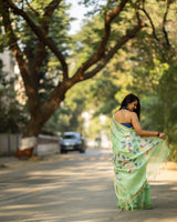green-base-with-blue-leaves-handloom-tissue-silk-saree-with-jamdani-weaving