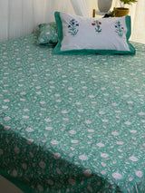 green-theme-king-cotton-bedsheet-color-view