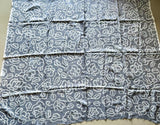 Grey Pure Gajji Bandhani Blouse Fabric