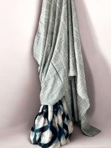 Habotai Silk Clamp Dye Bandhani Saree in Shades of Grey