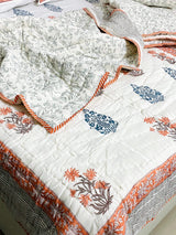 grey-orange-single-cotton-quilt-side-view