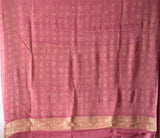 Gulab Zari Pure Banarsi Gerogette Bandhani Saree