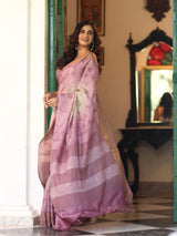 gulabi-zariya-munga-tussar-silk-bandhani-saree