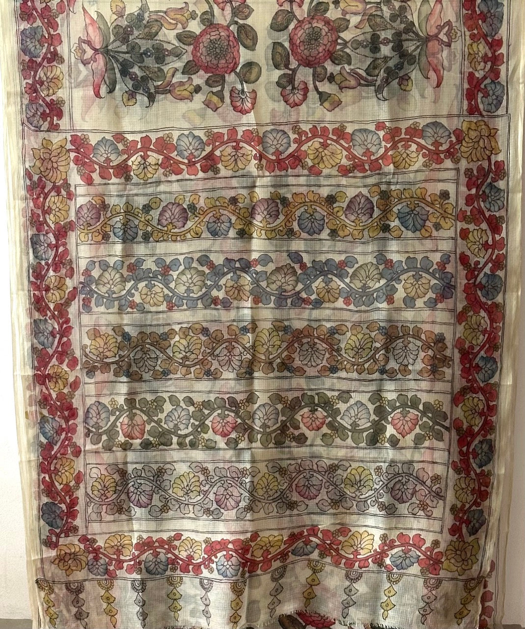 gulbadan-phoolwari-handcrafted-kota-silk-kalamkari-saree