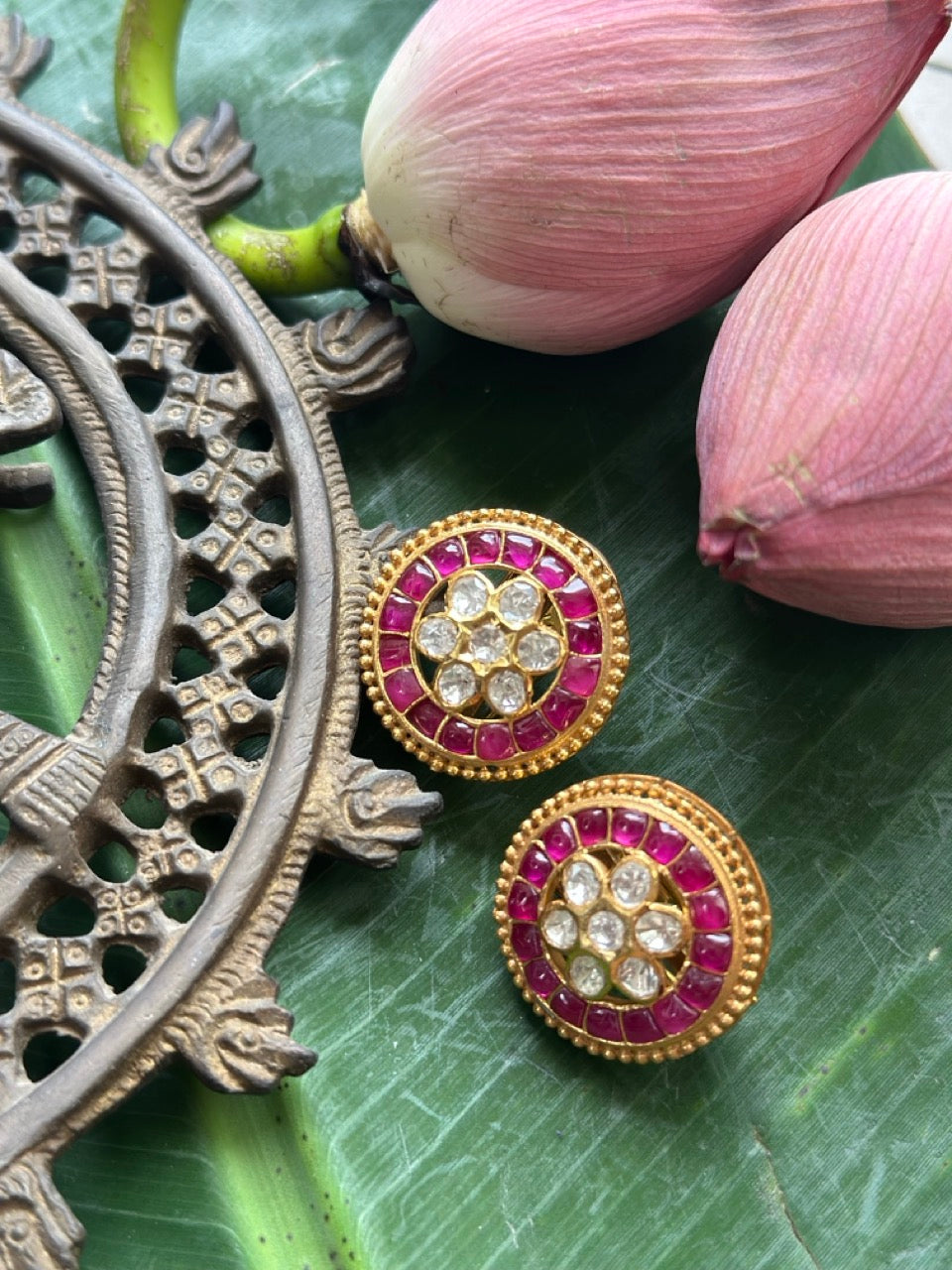 gulzaar-mohini-moissanite-polki-92-5-silver-necklace-set