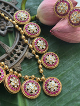 gulzaar-mohini-moissanite-polki-92-5-silver-necklace-set