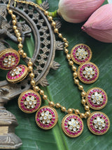 gulzaar-mohini-moissanite-polki-92-5-silver-necklace-set