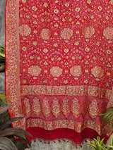 gulzaar-phoolkari-red-pure-georgette-meenakari-bandhani-dupatta