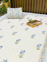 hand-block-print-quilt-blue-floral-motif-bed