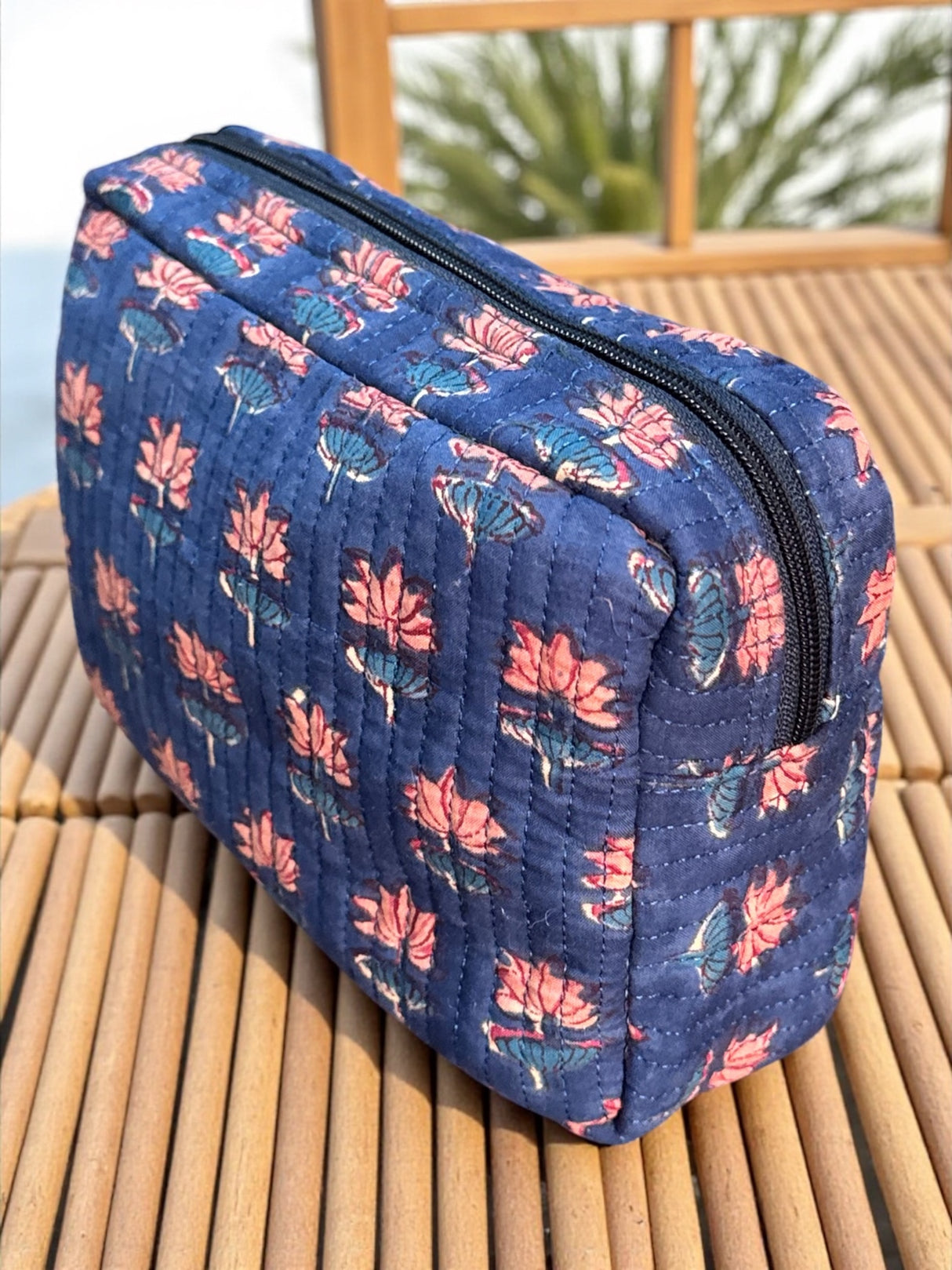 hand-blockprinted-midnight-lotus-quilted-storage-pouch