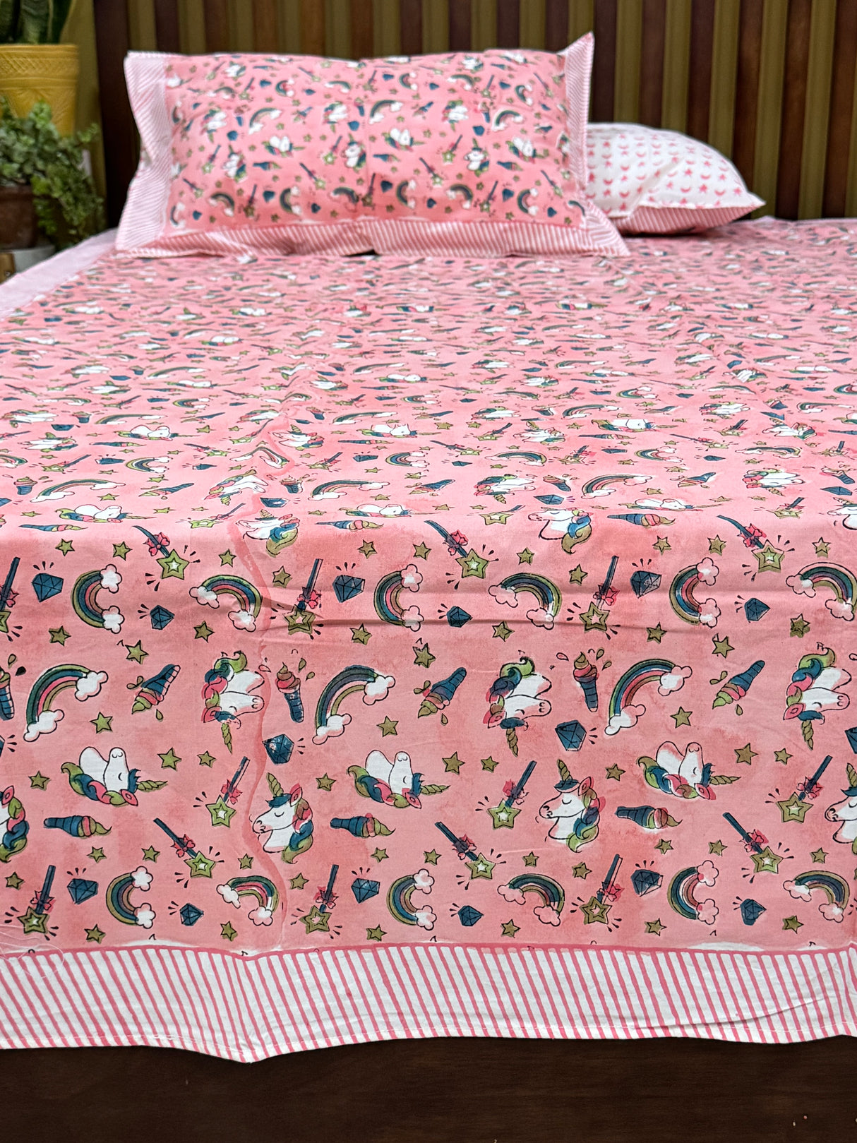 handcrafted-bright-unicorn-theme-block-printed-cotton-kids-bed-sheet