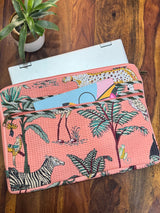 handcrafted-jungle-theme-quilted-laptop-sleeve
