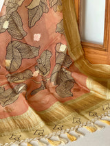 handcrafted-kalamkari-dupatta-with-zari-border