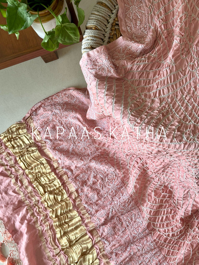 handcrafted-lucknow-chikankari-gajji-silk-bandhani-dupatta