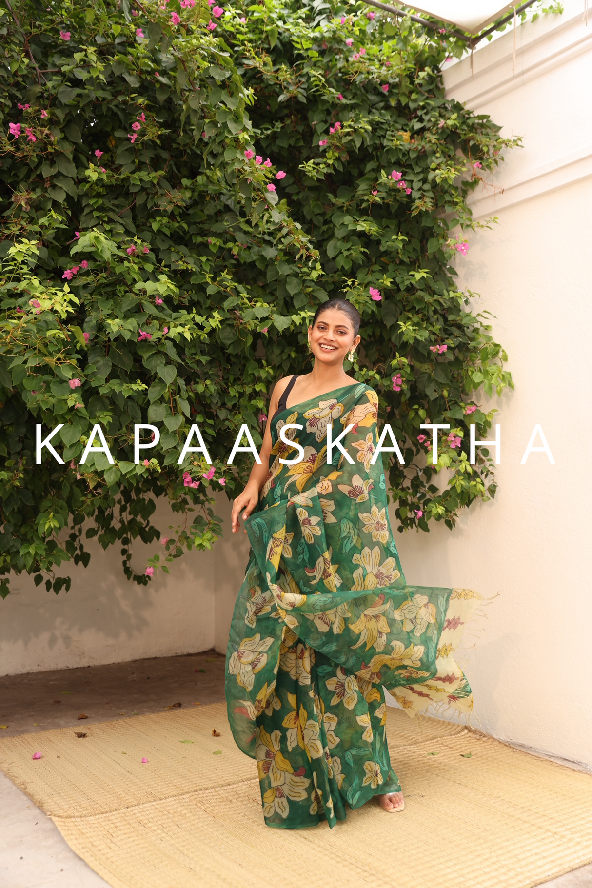 handcrafted-pure-kalamkari-organza-saree