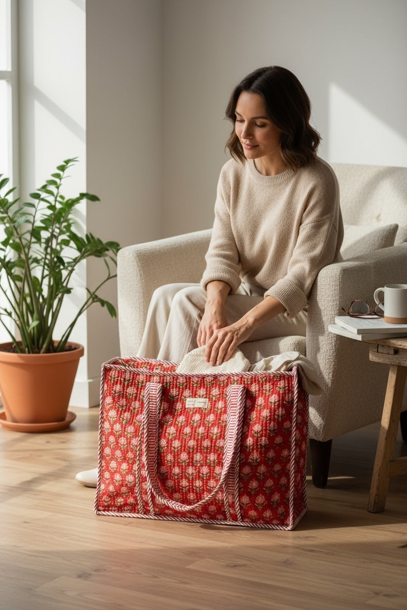 handcrafted-red-floral-cotton-carryall-tote-bag