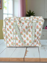 handcrafted-tote-bag-classic-orange-floral-print