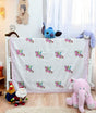 pure cotton mulmul baby blanket unicorn theme flannel lined reversible