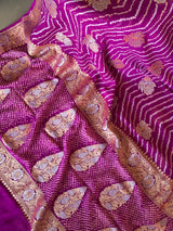 handloom-bandhani-georgette-saree-with-traditional-pattern