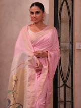 handloom-cotton-paithani-bandhani-saree-in-soft-pink-colour