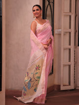 handloom-cotton-paithani-bandhani-saree-in-soft-pink-colour