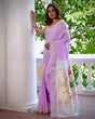 handloom-cotton-paithani-bandhani-saree-in-subtle-lavender-colour