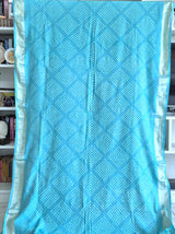 handloom-cotton-paithani-bandhani-saree-in-turquoise-blue-colour
